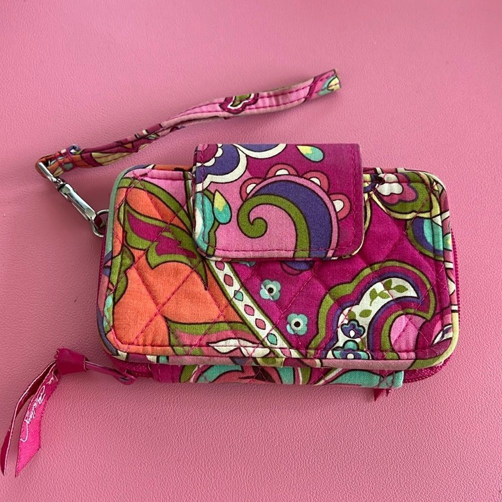 Vera Bradley Pink Swirls Wristlet